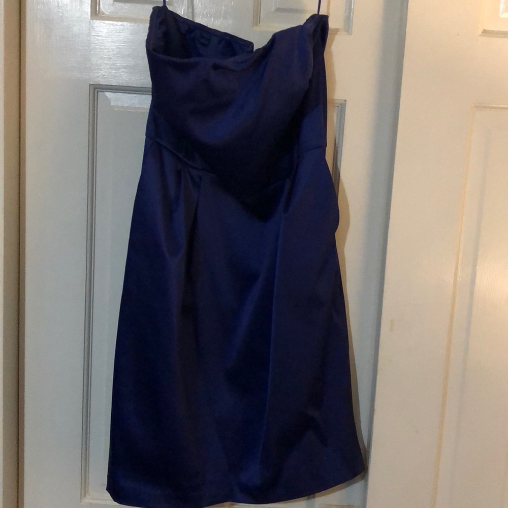 Strapless Royal Blue Dress
